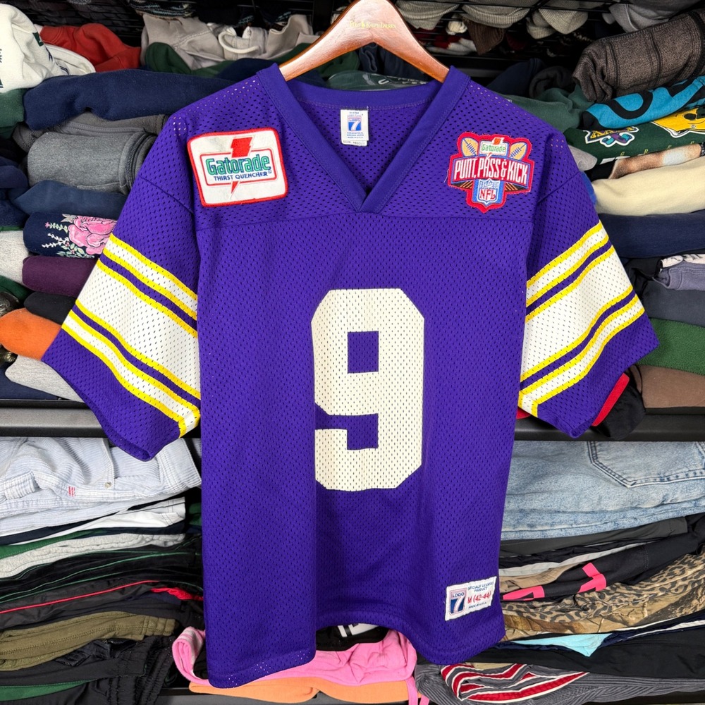 Vintage‎ 90s Logo 7 Minnesota Vikings Football Jersey Purple Mens Medium